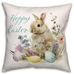 Pillows>Kirklands Home Vintage Hoppy Easter Floral Indoor/Outdoor Pillow
