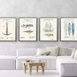 Kirklands Home Vintage Surfboards Patent Framed Art Print Best