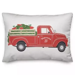 Kirklands Home Vintage Watermelon Truck Outdoor Pillow Clearance