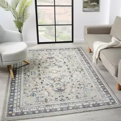 Kirklands Home Vista Blue Beige Accent Rug, 2x3 Sale