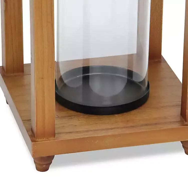 Lanterns>Kirklands Home Vivora Wooden Open Lantern, 24 in.