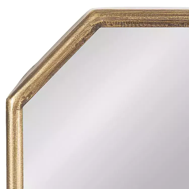 Sconces>Kirklands Home Wardelle Antique Gold Mirrored Taper Candle Sconce