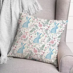 Pillows>Kirklands Home Watercolor Bunnies Indoor/Outdoor Pillow