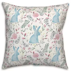 Pillows>Kirklands Home Watercolor Bunnies Indoor/Outdoor Pillow
