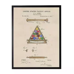 Kirklands Home Watercolor Pool Ball Frame Framed Art Print Tan Online