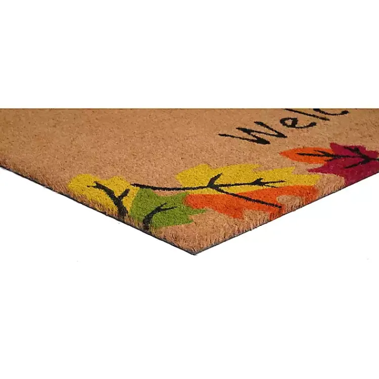 Fall>Kirklands Home Welcome Falling Leaves Doormat, 29x17 in.