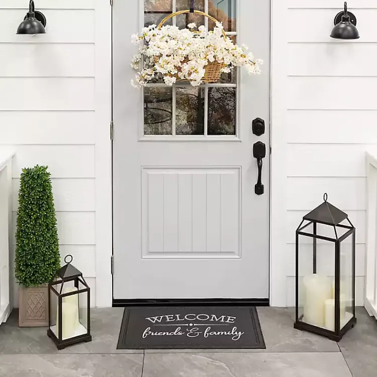 Kirklands Home Welcome Friends and Family Doormat Hot