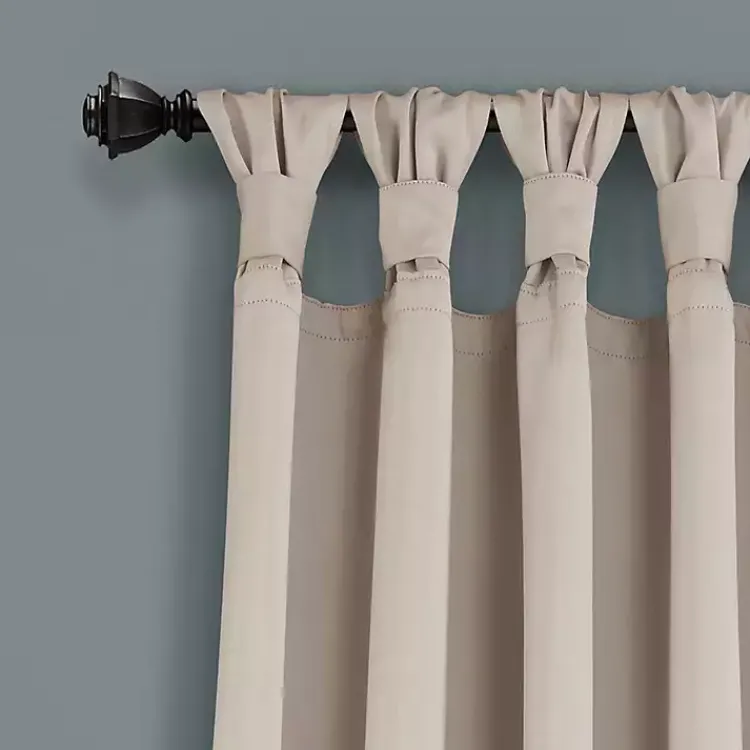 Kirklands Home Wheat Knotted Curtain Panel Set, 95 in. Tan Best