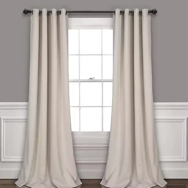 Kirklands Home Wheat Lush Insulated Curtain Panel Set, 108 in. Tan Outlet