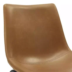 Kirklands Home Whiskey Faux Leather Bar Stools, Set of 2 Brown Outlet