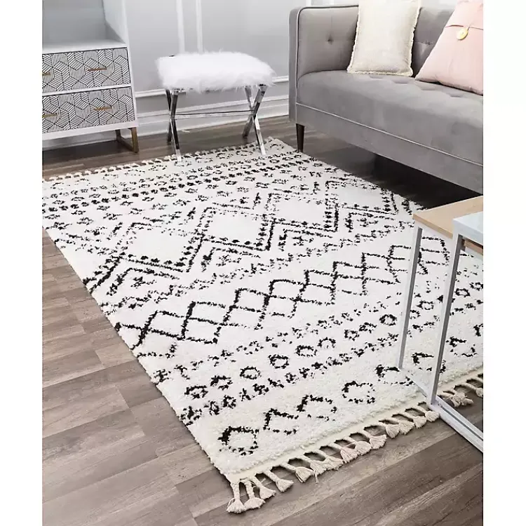 Kirklands Home Whisper White Moon Area Rug, 8x10 Hot