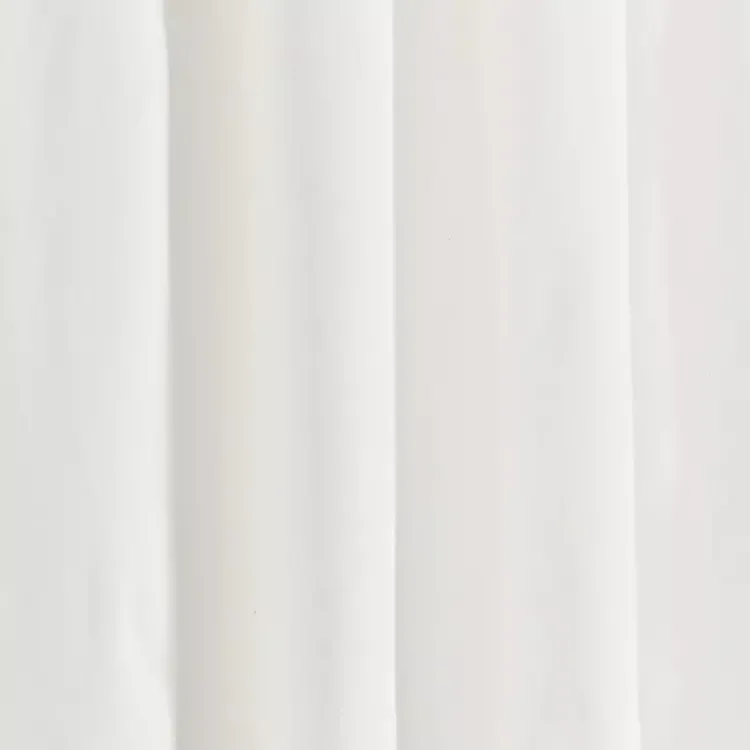 Kirklands Home White and Navy Scalloped Curtain Panel Set, 84 in. Sale