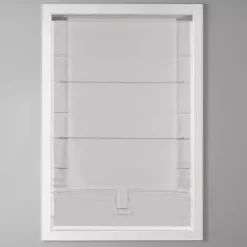 Kirklands Home Basketweave Cordless Roman Shade, 27 in. White