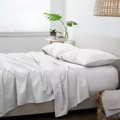 Kirklands Home Chambray 3-pc. Twin Sheet Set White Outlet