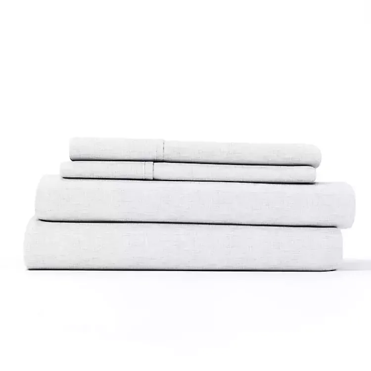 Kirklands Home Chambray 3-pc. Twin Sheet Set White Outlet