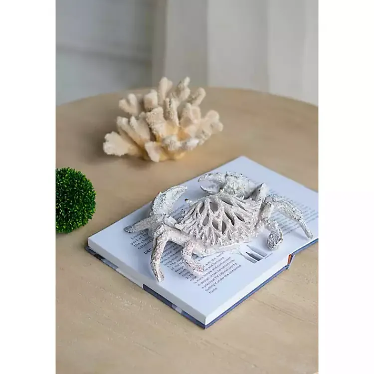 Statues & Figurines>Kirklands Home Coral Crab Figurine White
