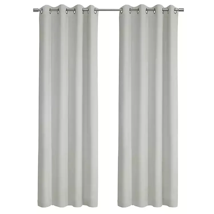 Kirklands Home Faux Suede Blackout Curtain Panel, 108 in. White
