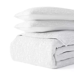 Kirklands Home Floral Stitch 2-pc. Twin Quilt Set White Outlet
