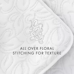 Kirklands Home Floral Stitch 2-pc. Twin Quilt Set White Outlet