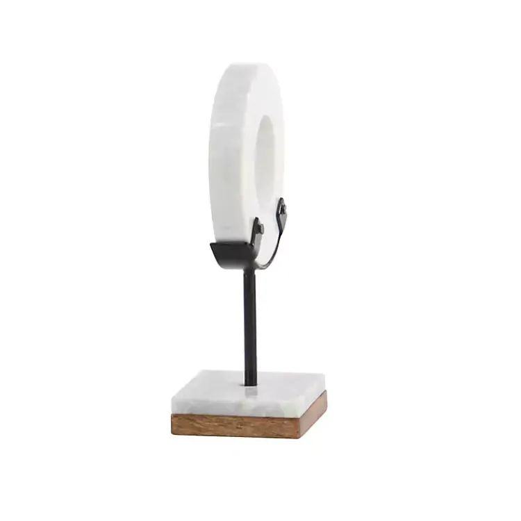 Statues & Figurines>Kirklands Home Marble Ring Sculpture, 11 in. White