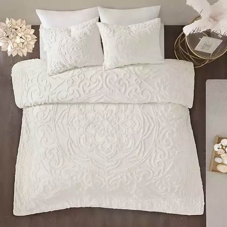 Kirklands Home Medallion Full/Queen 3-pc. Comforter Set White Sale