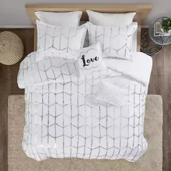 Kirklands Home White Metallic 5-pc. Full/Queen Comforter Set Best