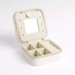 Monogram Seasonal Decor>Kirklands Home Monogram M Travel Jewelry Box White