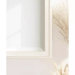 Kirklands Home White Oakhurst Rectangle Wall Mirror, 36 in.