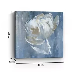 Kirklands Home White on Blue Canvas Art Print, 40x40 in. Online