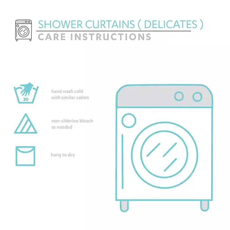 Kirklands Home Riley Cascading Bows Shower Curtain White New