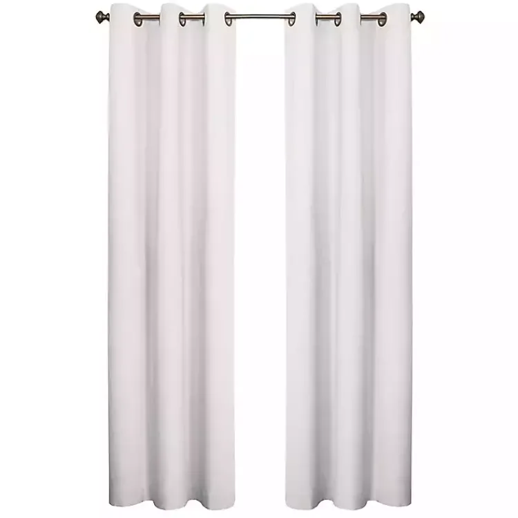 Kirklands Home Room Darkening Curtain Panel Set, 72 in. White Outlet