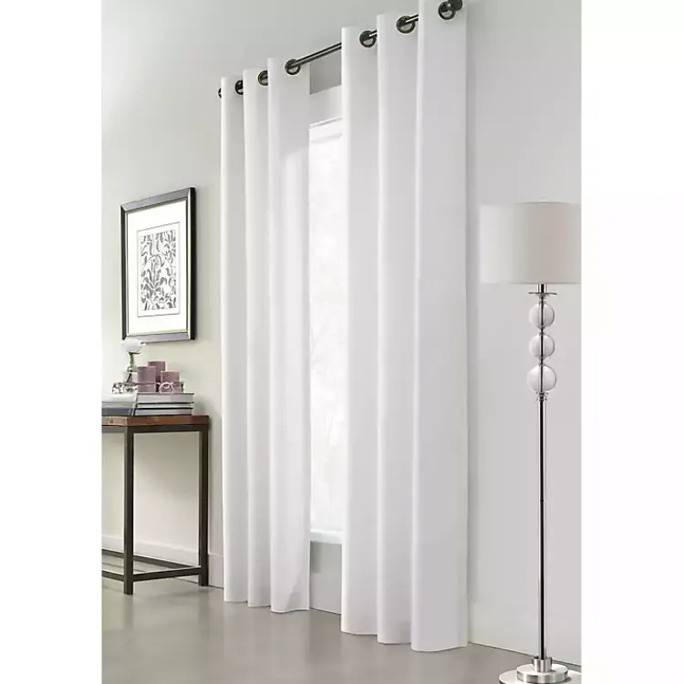 Kirklands Home Room Darkening Curtain Panel Set, 72 in. White Outlet