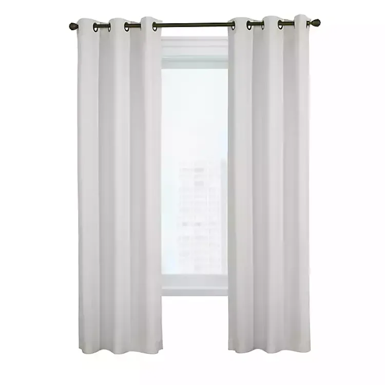 Kirklands Home Room Darkening Curtain Panel Set, 72 in. White Outlet