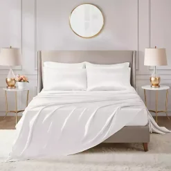 Kirklands Home Satin 6-pc. Full Sheet Set White