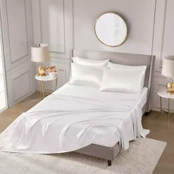 Kirklands Home Satin 6-pc. Queen Sheet Set White Sale