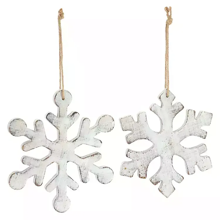 Christmas Ornaments>Kirklands Home Snowflake 12-pc. Christmas Ornament Set White