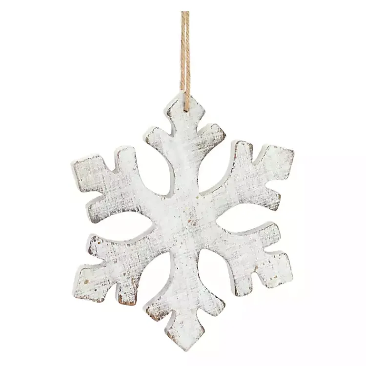Christmas Ornaments>Kirklands Home Snowflake 12-pc. Christmas Ornament Set White
