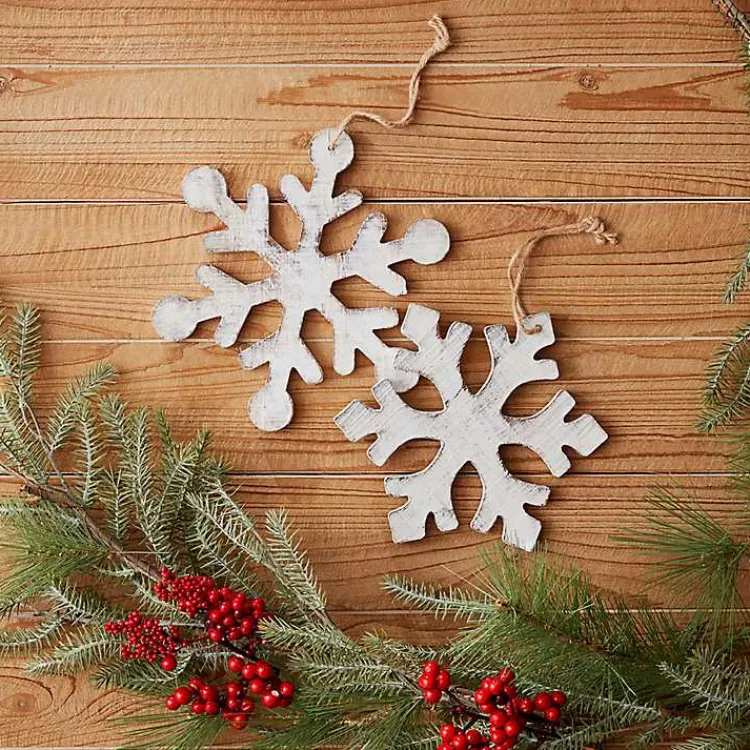 Christmas Ornaments>Kirklands Home Snowflake 12-pc. Christmas Ornament Set White