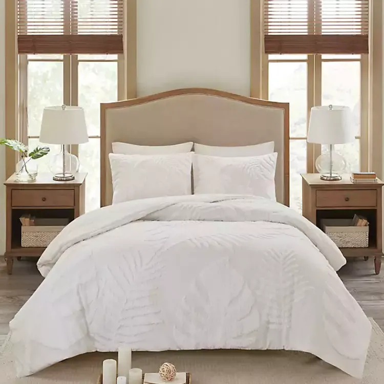Kirklands Home Tropical Full/Queen 3-pc. Comforter Set White Outlet