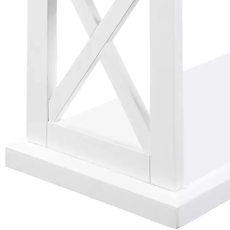 Kirklands Home Two-Tone Double X Sides Console Table White Discount