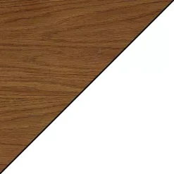Kirklands Home Two-Tone Wood Double X Sides Accent Table White
