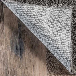 Kirklands Home Whitlow Charcoal Shag Washable Area Rug, 8x10 Gray Outlet