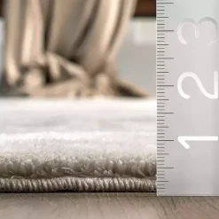 Kirklands Home Whitlow Shag Washable Area Rug, 5x8 Gray New