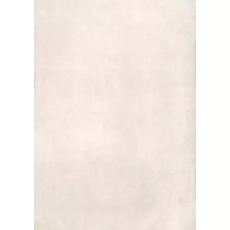 Kirklands Home Whitlow Shag Washable Area Rug, 6x9 Ivory Hot