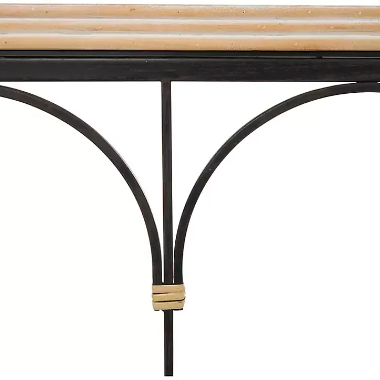 Kirklands Home Wood and Metal Arches Console Table Online