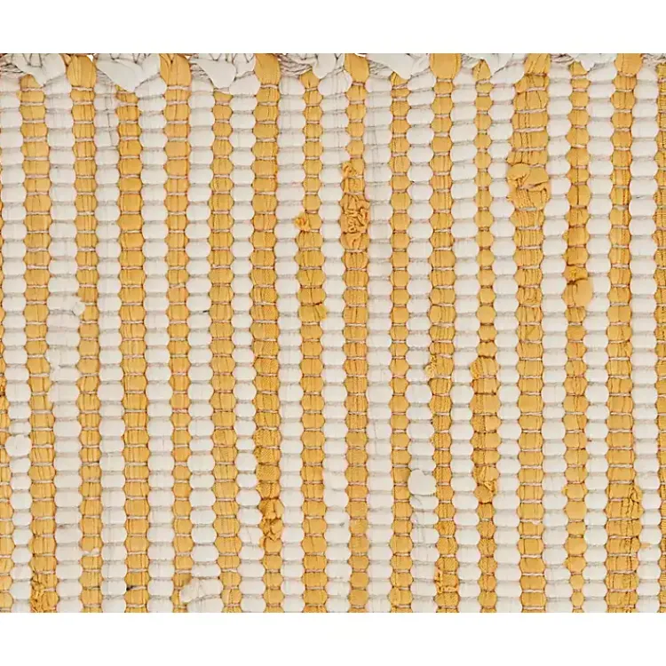 Kirklands Home Yellow and White Striped Placemats, Set of 4 Outlet